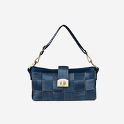 A Carriage Ring Baguette in Denim