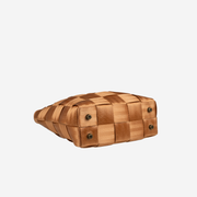 Bottom view of a Carriage Ring Bucket in the color Cognac