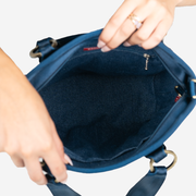 Interior view of a Carriage Ring Bucket in Denim