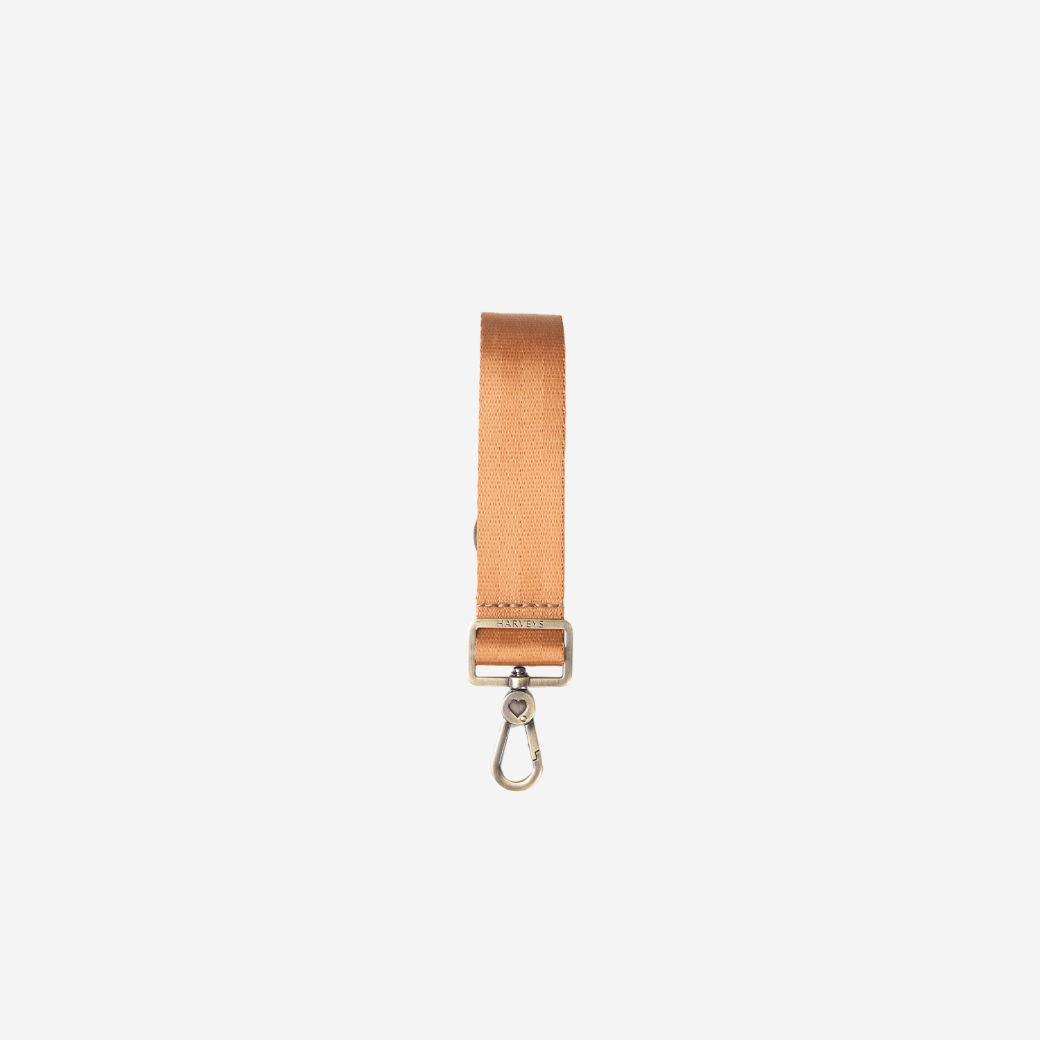 Front view of a Cognac 4 Panel Keychain