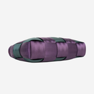The bottom view of a Convertible Clutch in Poison Ivy