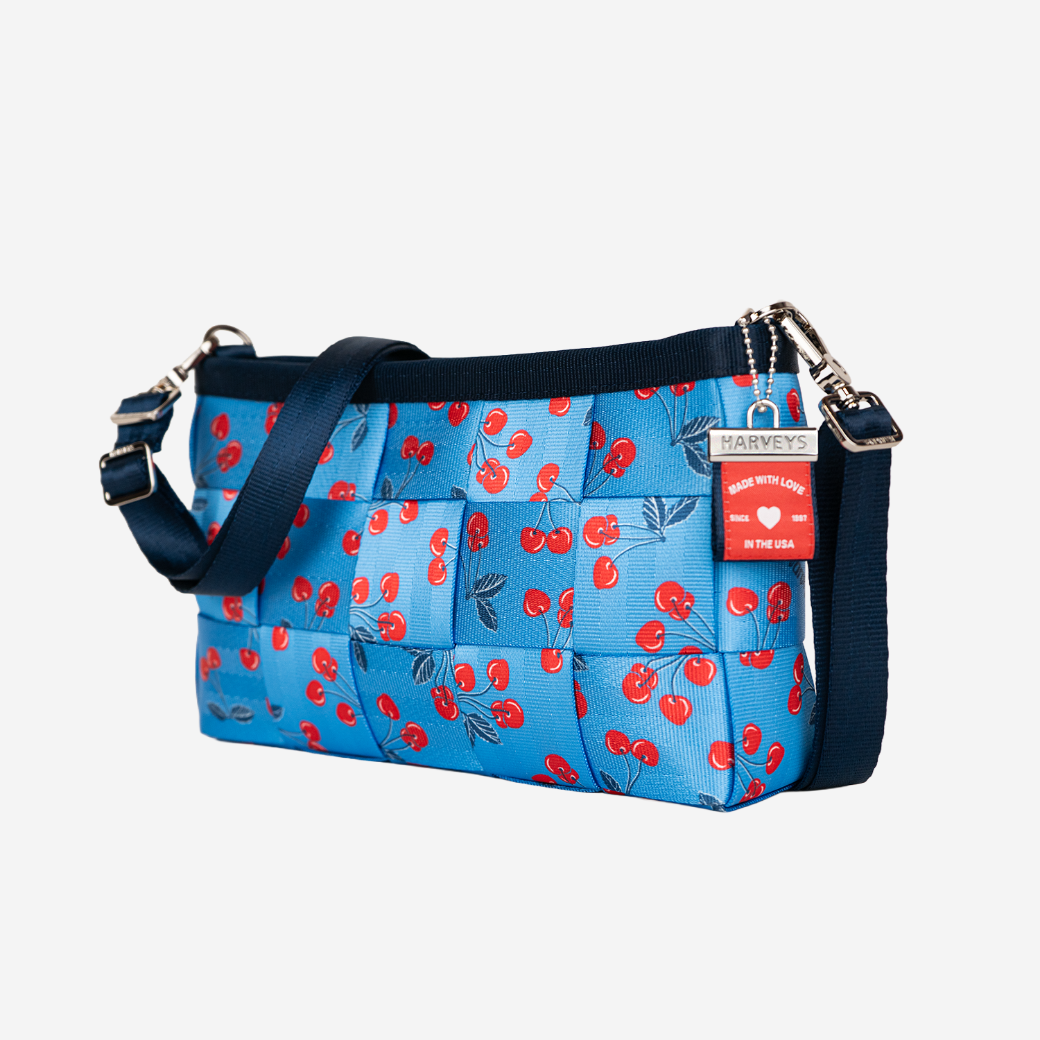 The side of the American Cherry Convertible Clutch