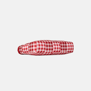 Bottom view of a Red Gingham Convertible Clutch