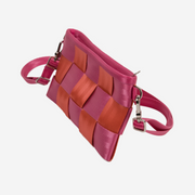 The side of a Coral N Fuchsia Hip Pack