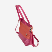 The side of a Coral N Fuchsia Mini Streamline Tote
