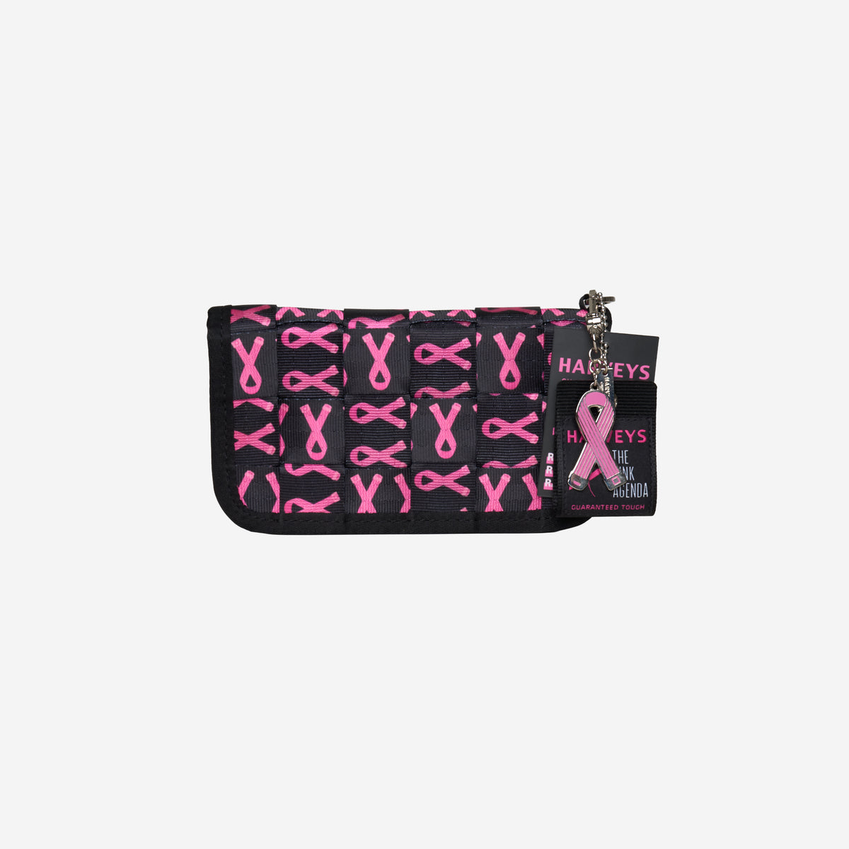 The front view of The Pink Agenda Pink Ribbon Full Wallet