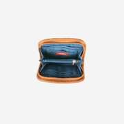 Interior view of a Fun Size Wallet in the color Cognac