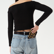 Fun Size Wallet Candy Corn with a Model