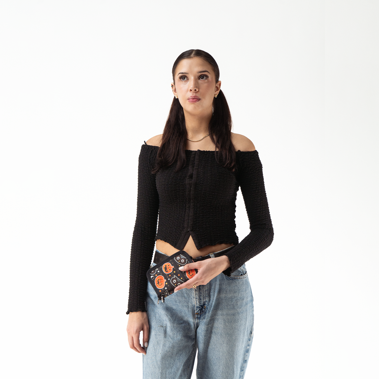 Fun Size Wallet in Trick Or Treat with a Model