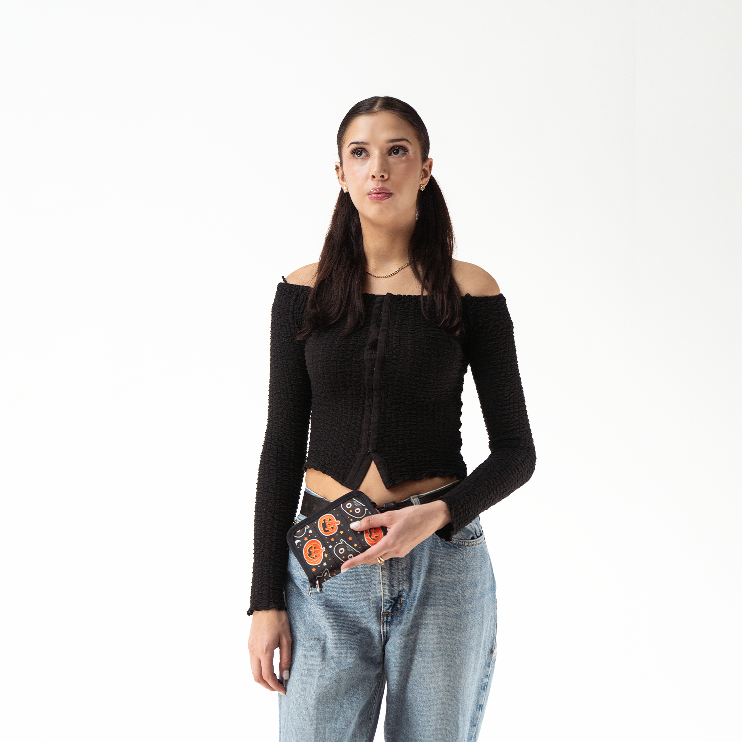 Fun Size Wallet in Trick Or Treat with a Model