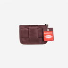 The front view of the Fun Size Wallet in Merlot