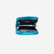 Interior view of a Fun-size Wallet in the color Maliblue 