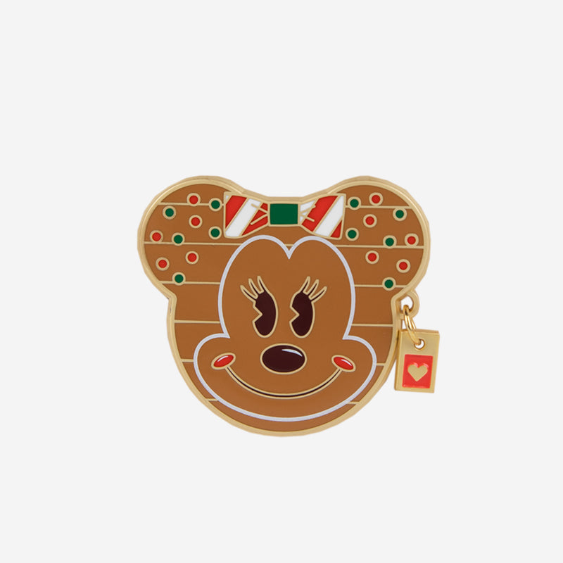 Disney Gingerbread Minnie Lapel Pin Front View