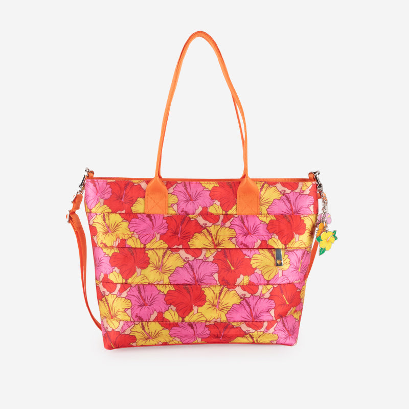 Hibiscus Mini Streamline Tote Front View