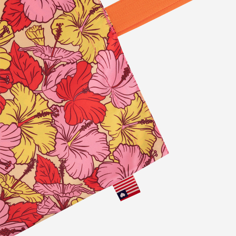 Hibiscus Shopper Tote Detailed View
