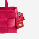 Detailed view of a Woven Petite Tote in Melon