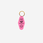 The front of a Creep It Real Hotel Key Tag