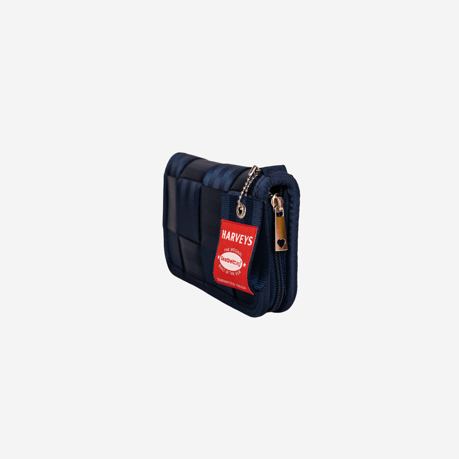 Side view of a Classic Wallet in Indigo