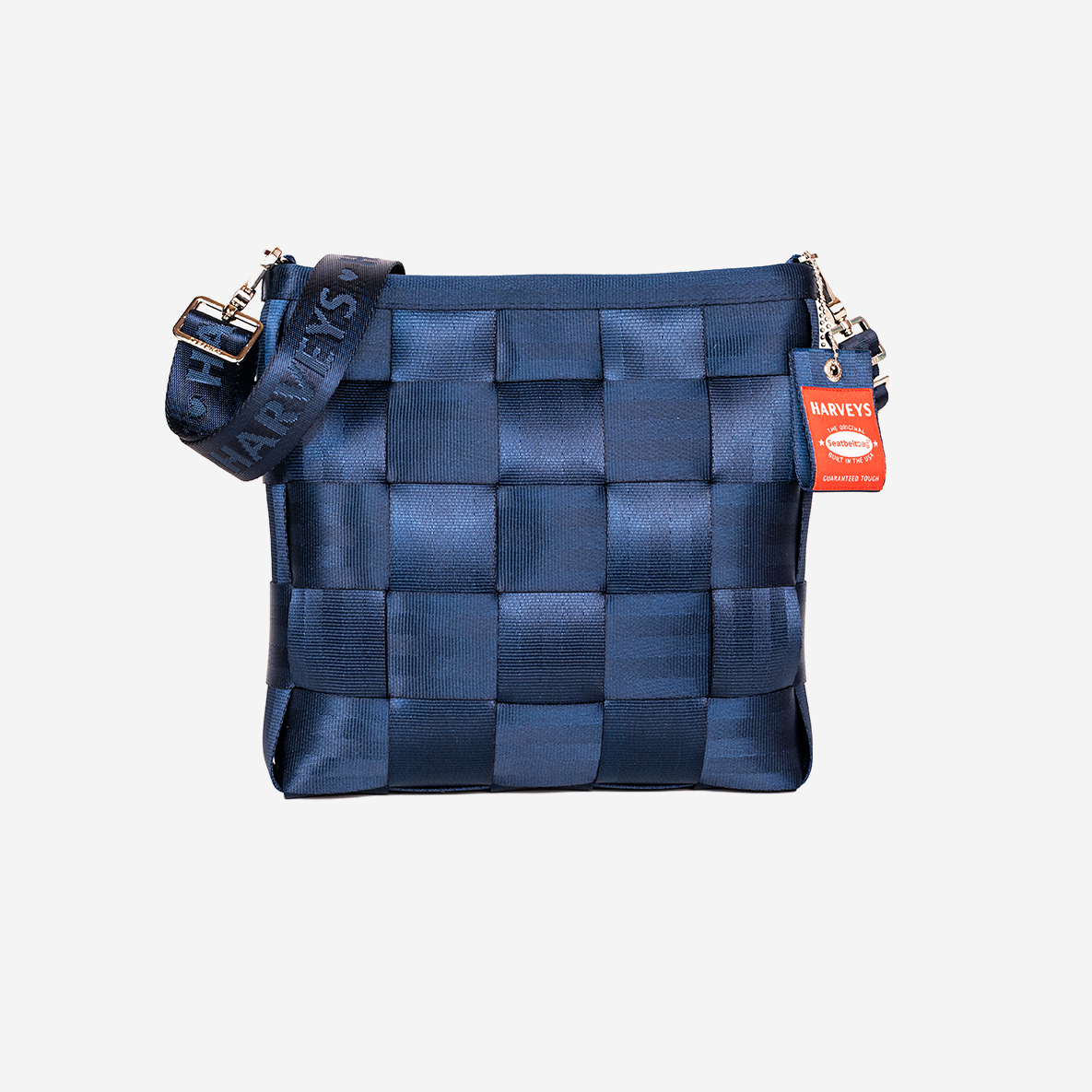 Front view of a Mini Messenger in Indigo