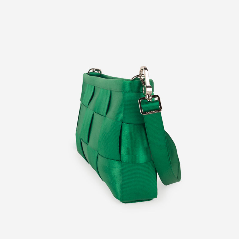 Convertible Clutch Kelly Green Side View