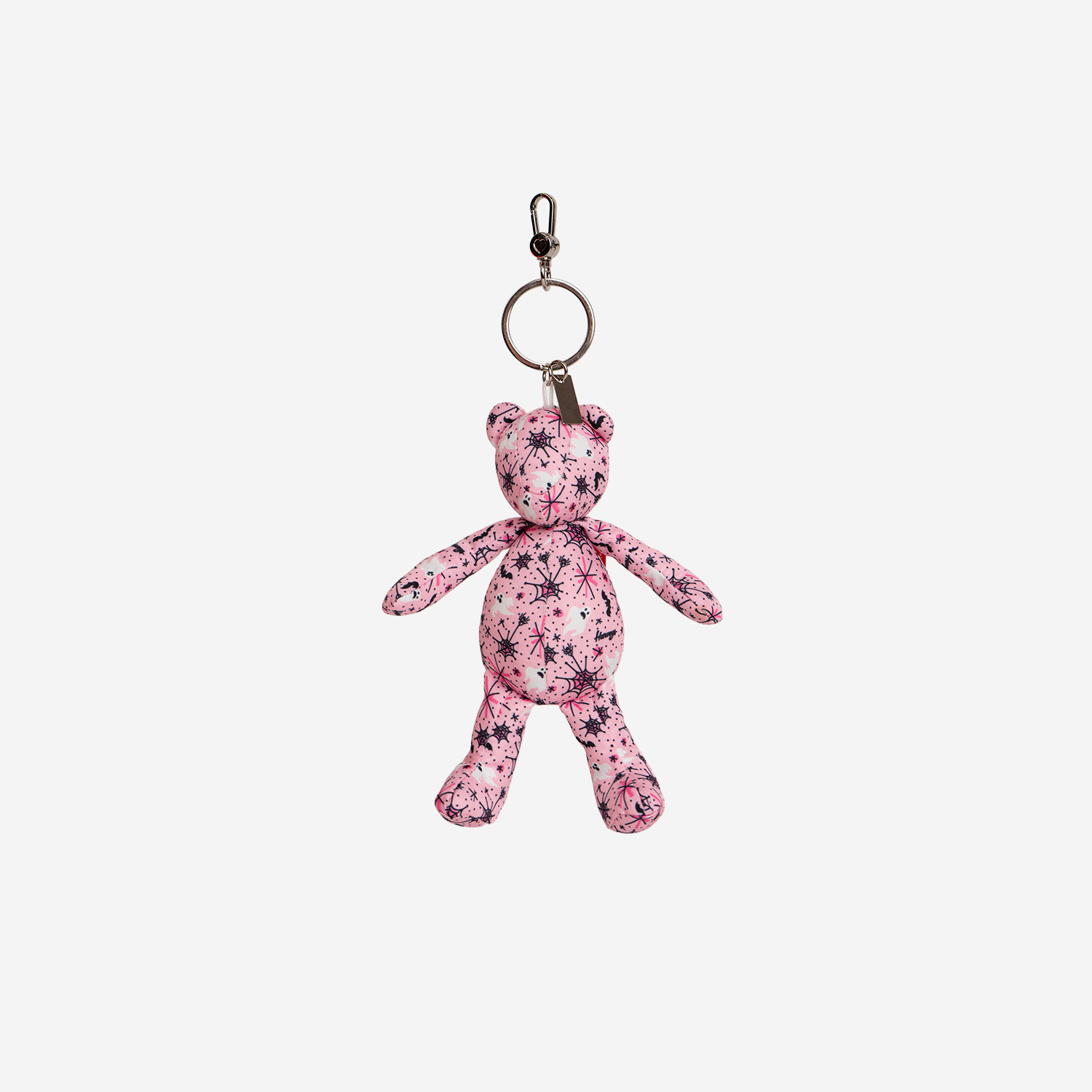 The front of a Cali Bear Key Charm in Pink-A-Boo