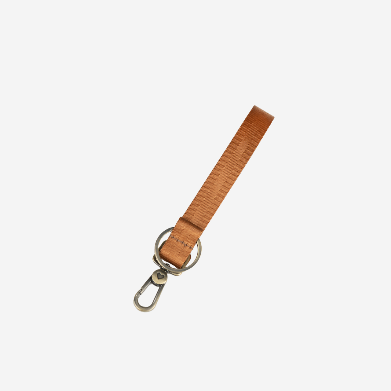 A Keychain in the color Cognac