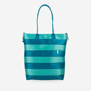 Lagoon and Turquoise Streamline Tote Front View