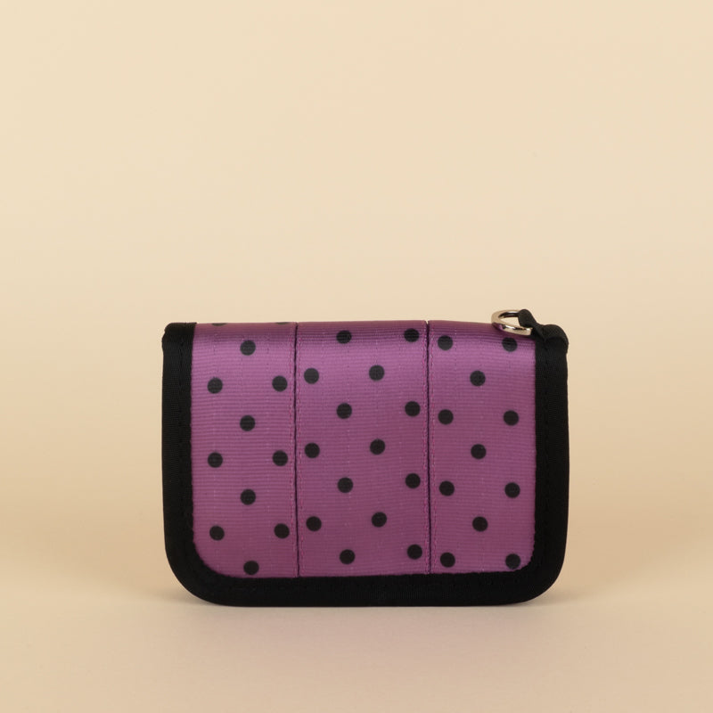 Fun Size Wallet Lilac Dots Front View