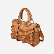 Lola Satchel in Cognac from the side