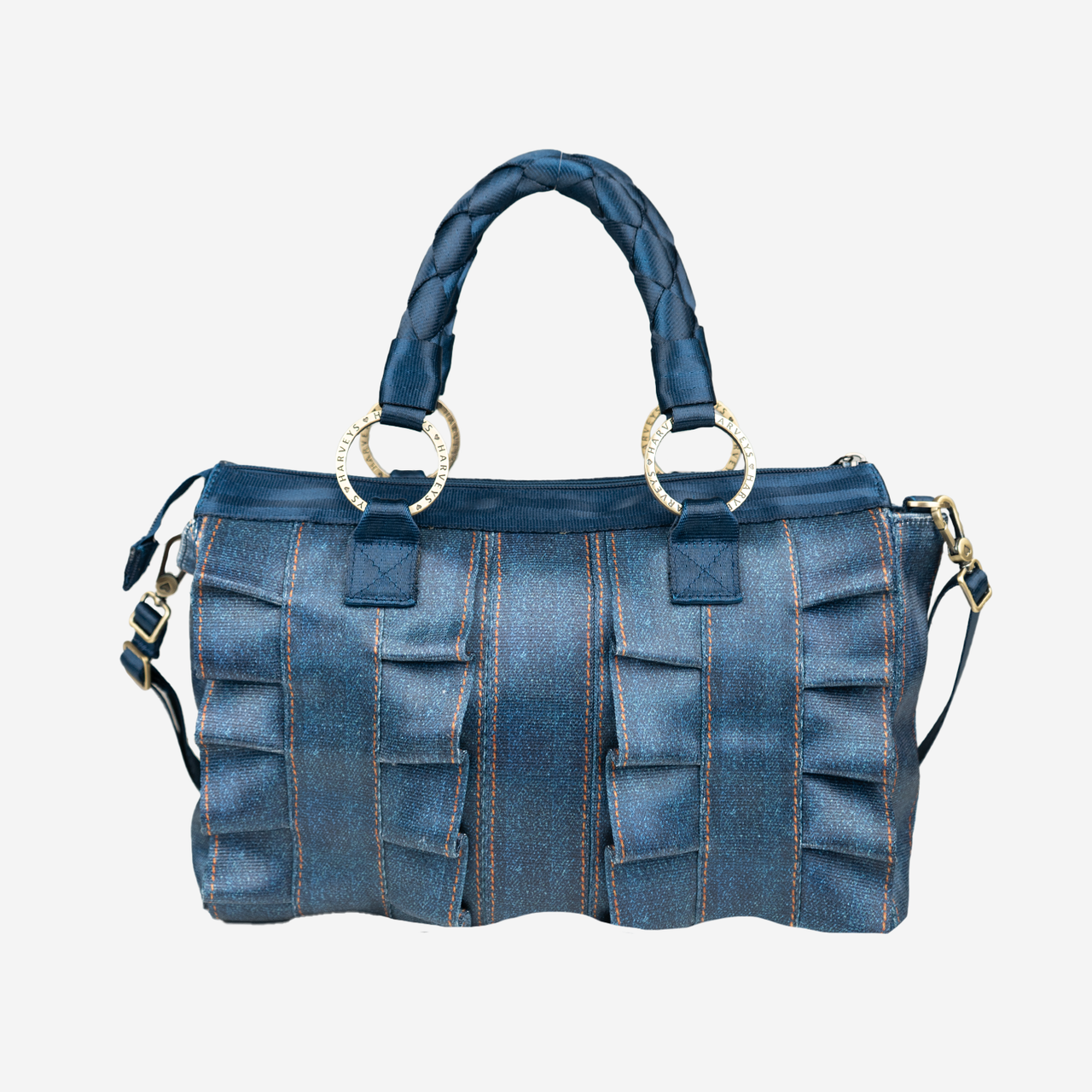 A Lola Satchel in Denim