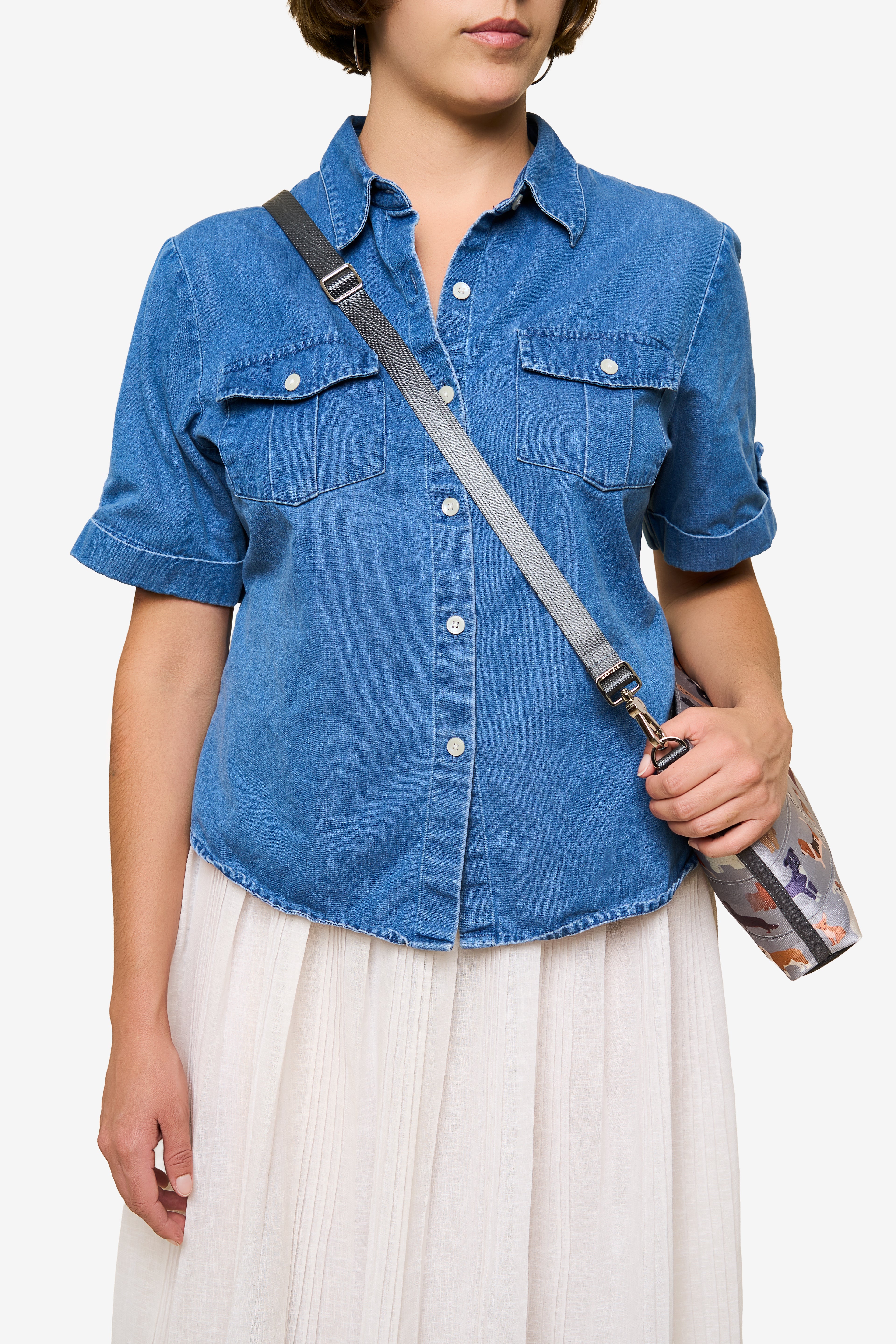 MEDIUM CONVERTIBLE CLUTCH TOP DOG CROSSBODY SIDE VIEW