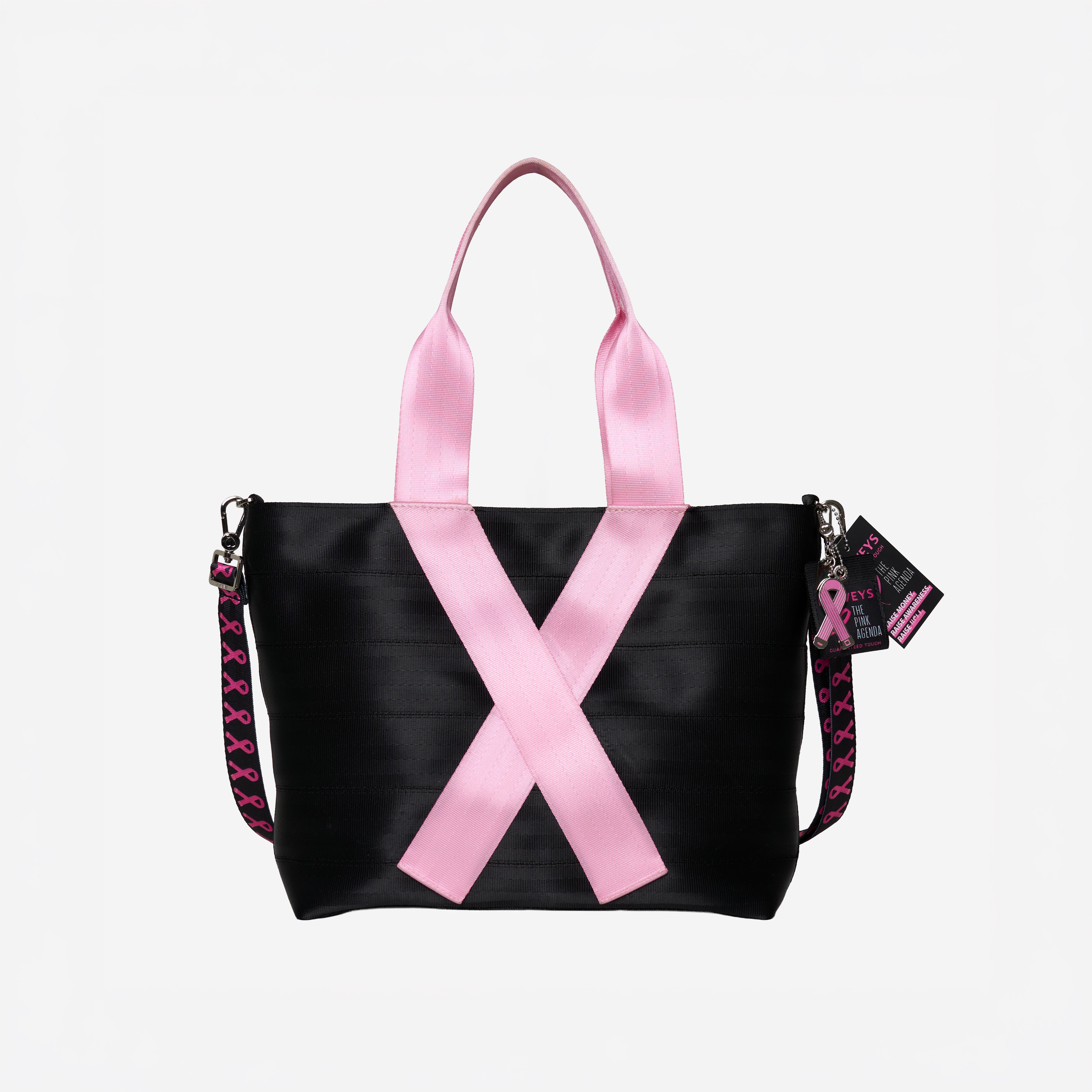 ミュージシャン RIBBON LOGO LARGE BAG HYSFORM Medium Streamline Tote | Breast Cancer Pink Ribbon | HARVEYS – Harveys