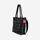 The side of a Black Widow Medium Streamline Tote 