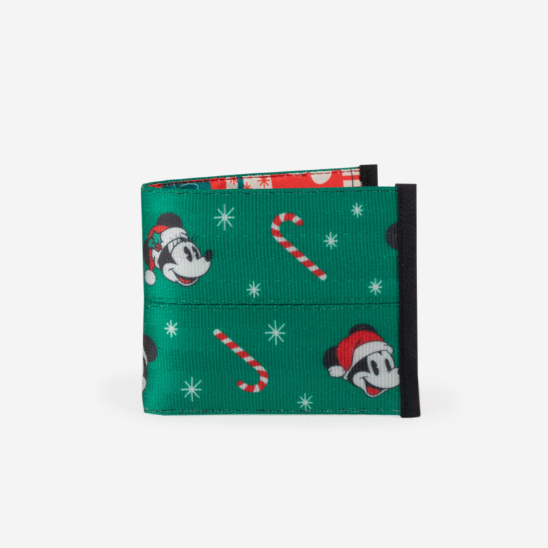 Disney Mickey and Minnie Christmas Billfold Front View