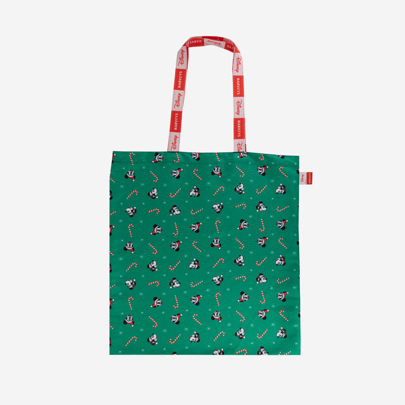 Disney Mickey and Minnie Christmas Shopper Tote Top View