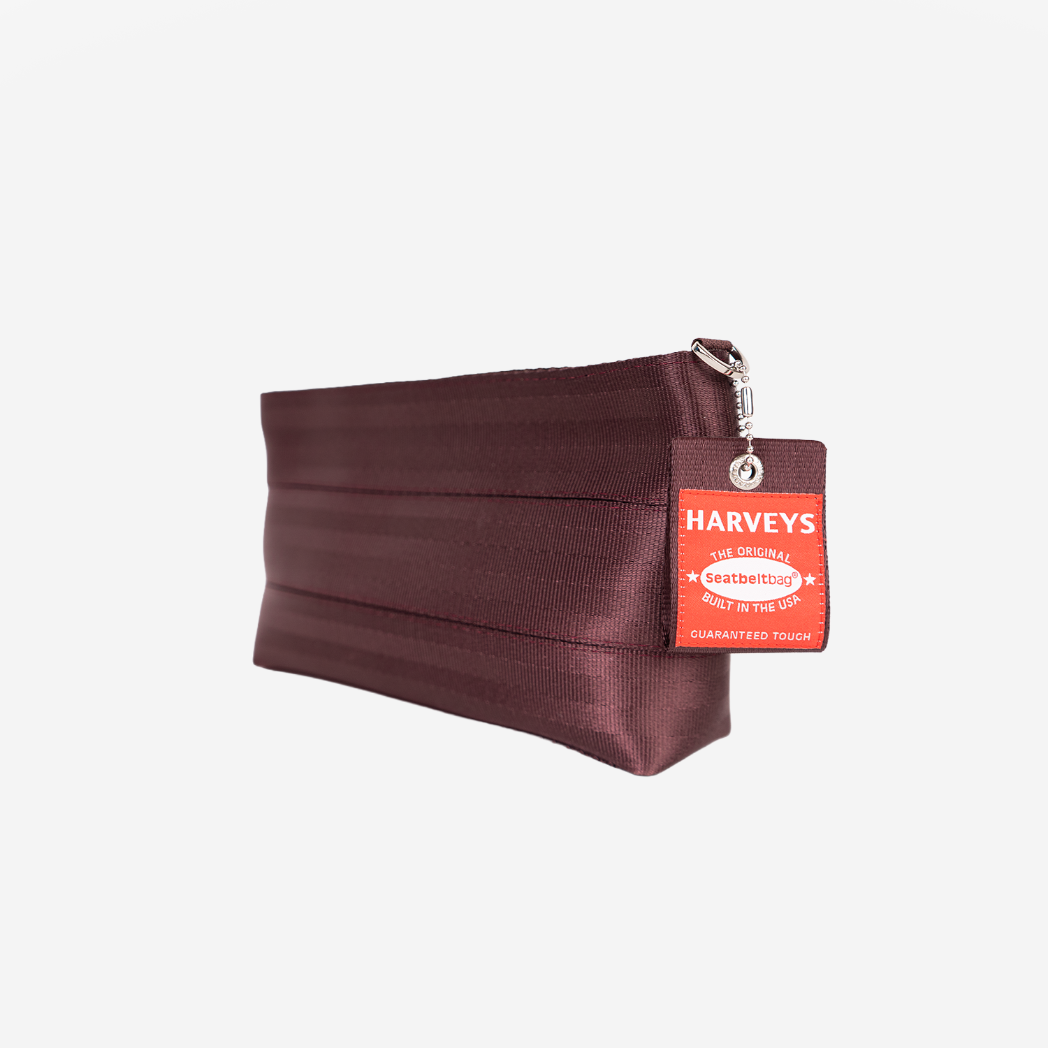 The side view of the Makeup Case in Merlot