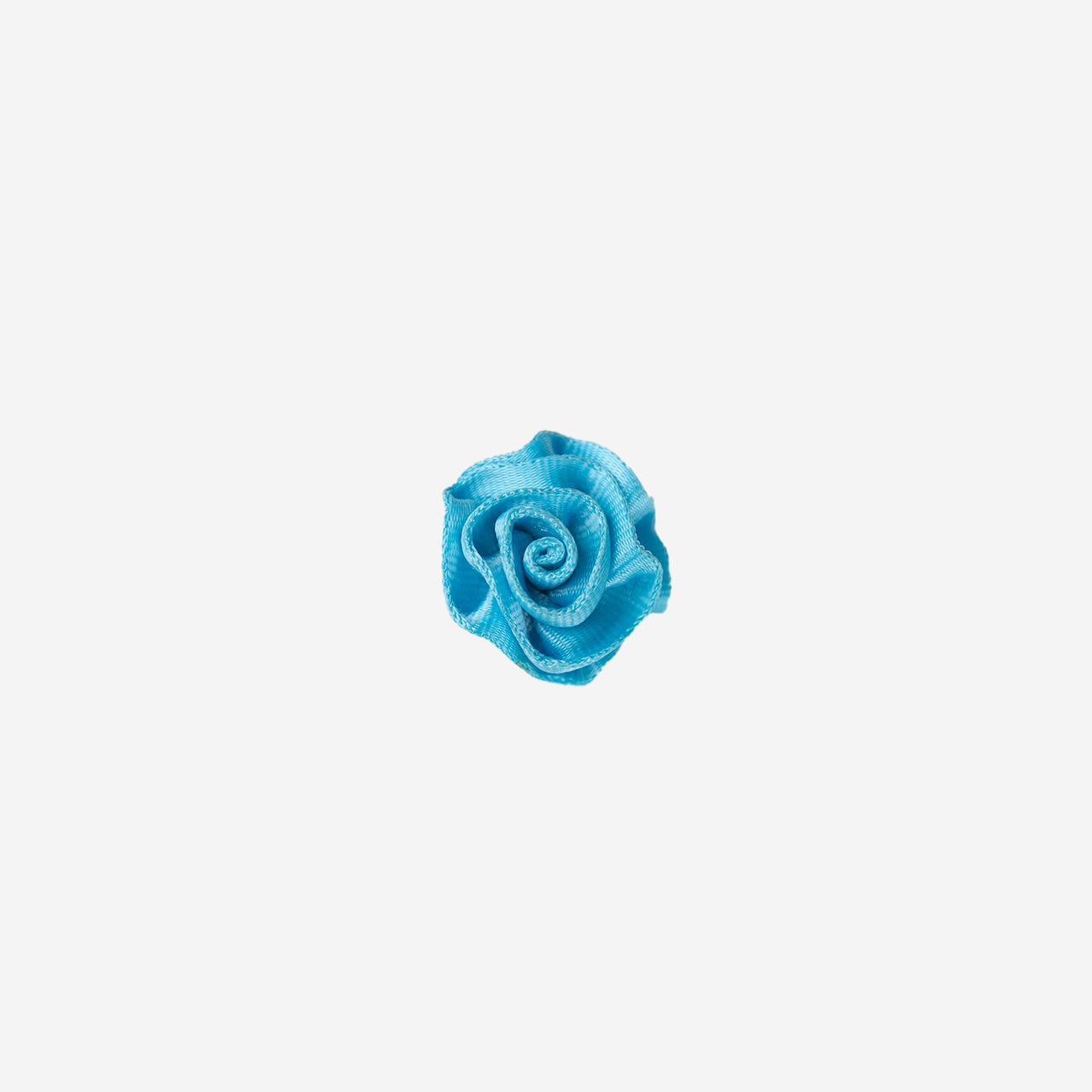 Front view of a Rosette Clip in the color Maliblue