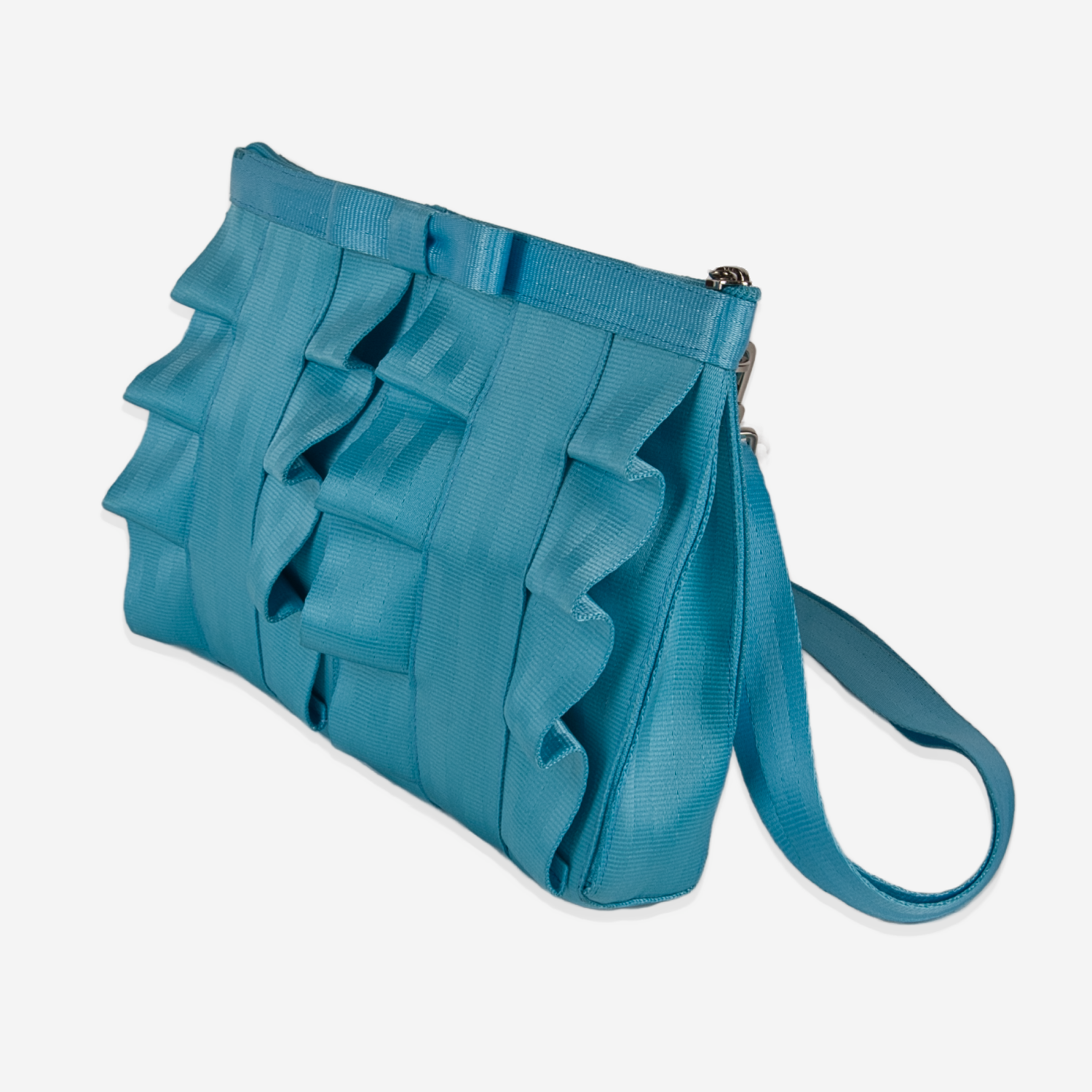 The side of a Maliblue Lola Bow Clutch