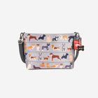 The front view of the Medium Convertible Clutch in Top Dog