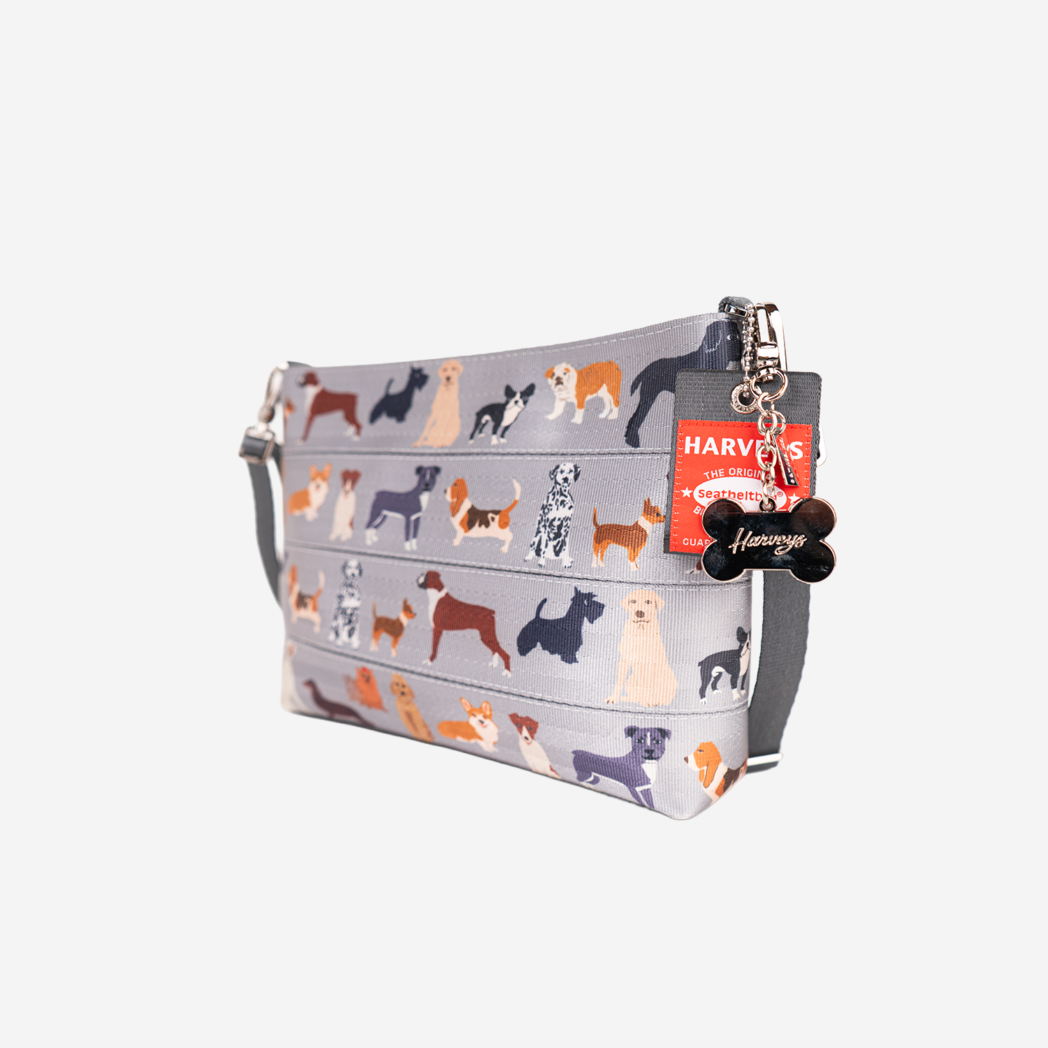The side view of the Medium Convertible Clutch in Top Dog