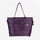 The front view of a Medium Streamline Tote in Blackberry