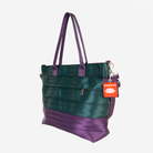 The side view of a Medium Streamline Tote in Poison Ivy