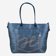 A Medium Streamline Tote in Denim