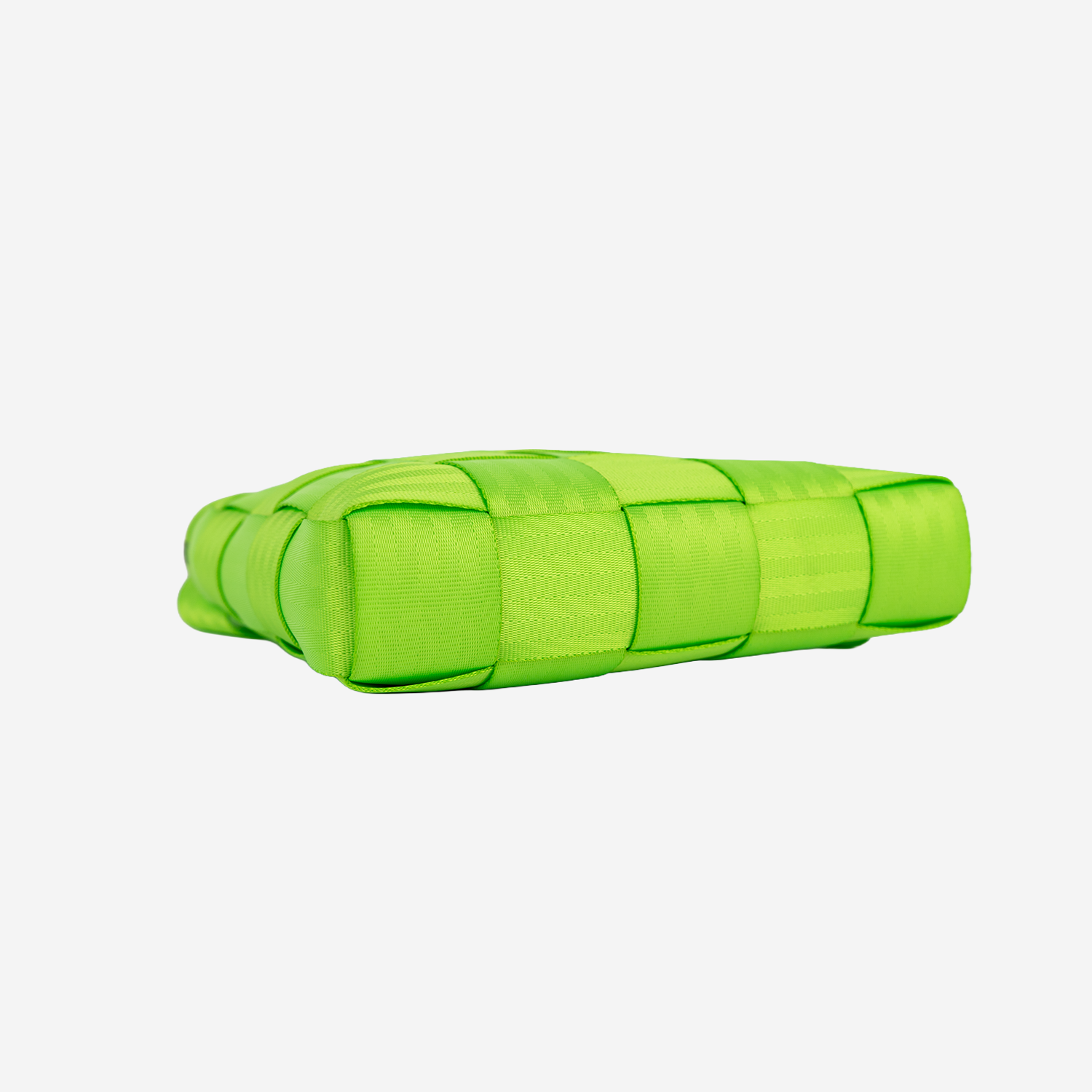 The bottom view of a Mini Messenger in Lime