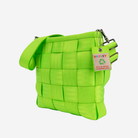 The side view of a Mini Messenger in Lime