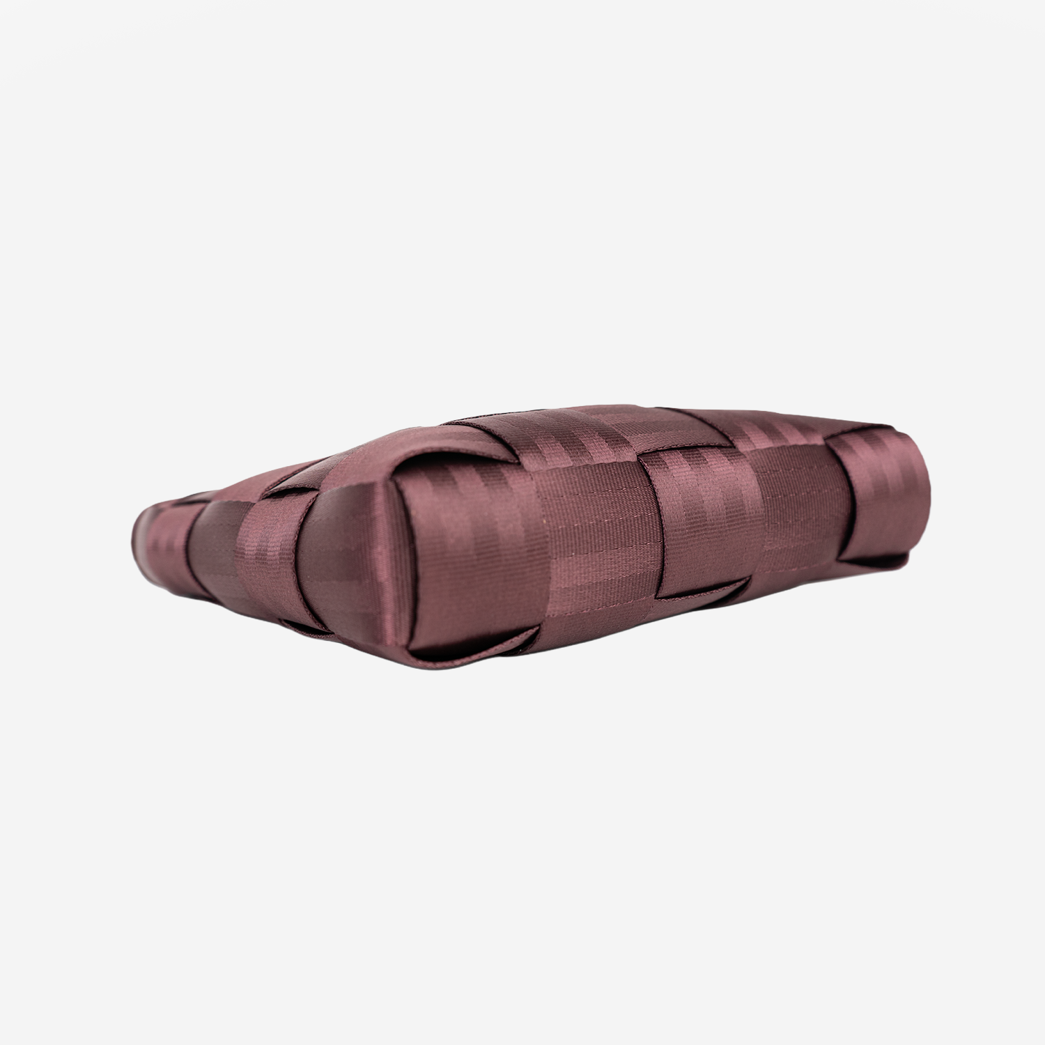 The bottom view of the Mini Messenger in Merlot