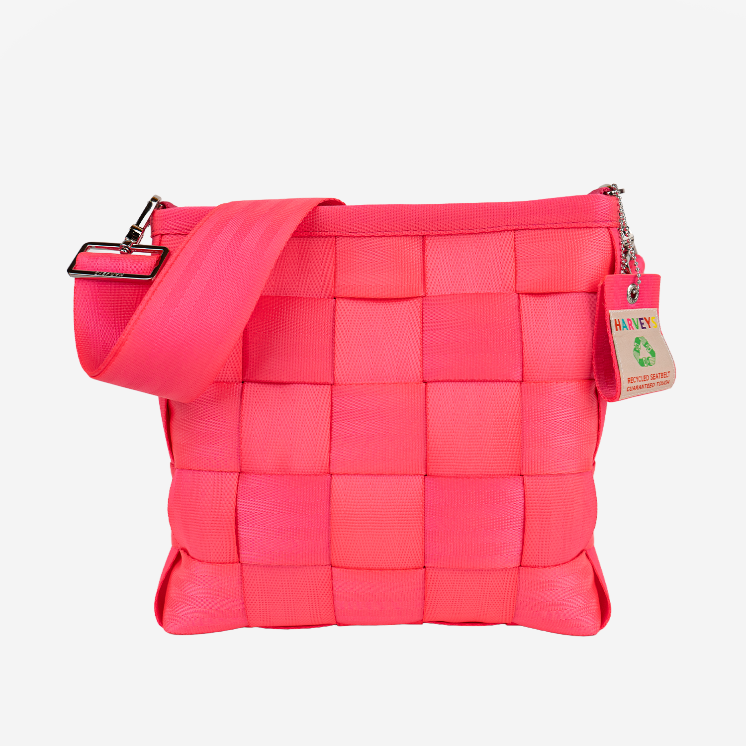 The front view of the Mini Messenger in Dragonfruit