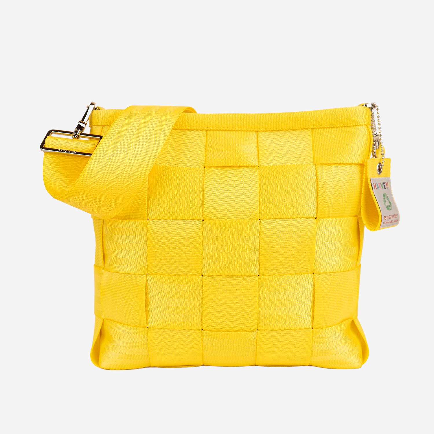 The front view of the Mini Messenger in Lemon