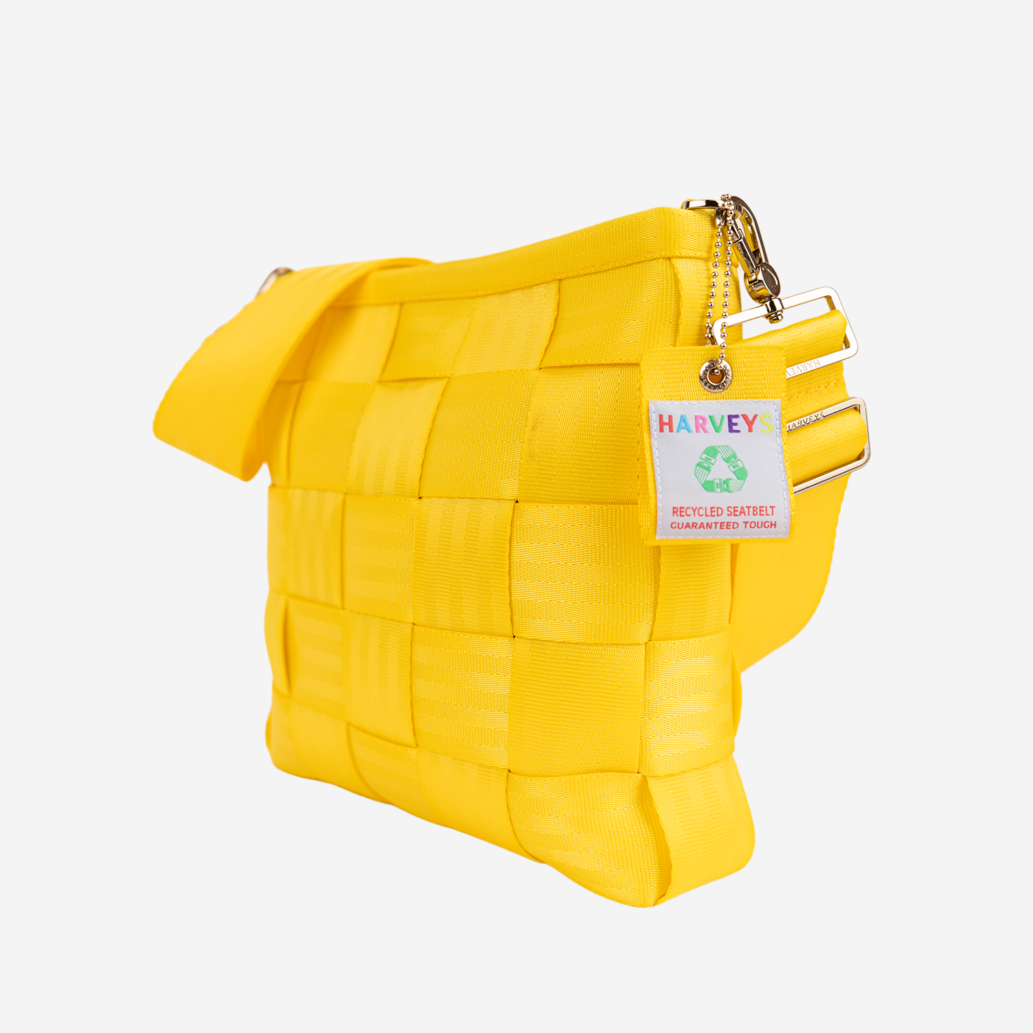 The side view of the Mini Messenger in Lemon