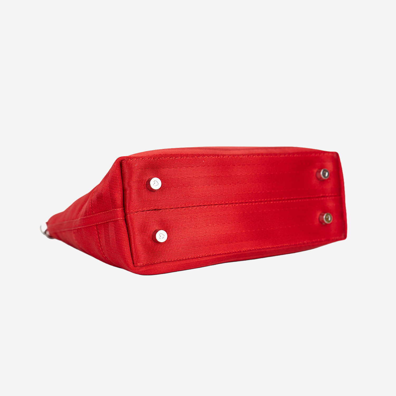 The bottom view of a Mini Streamline Tote in Scarlet